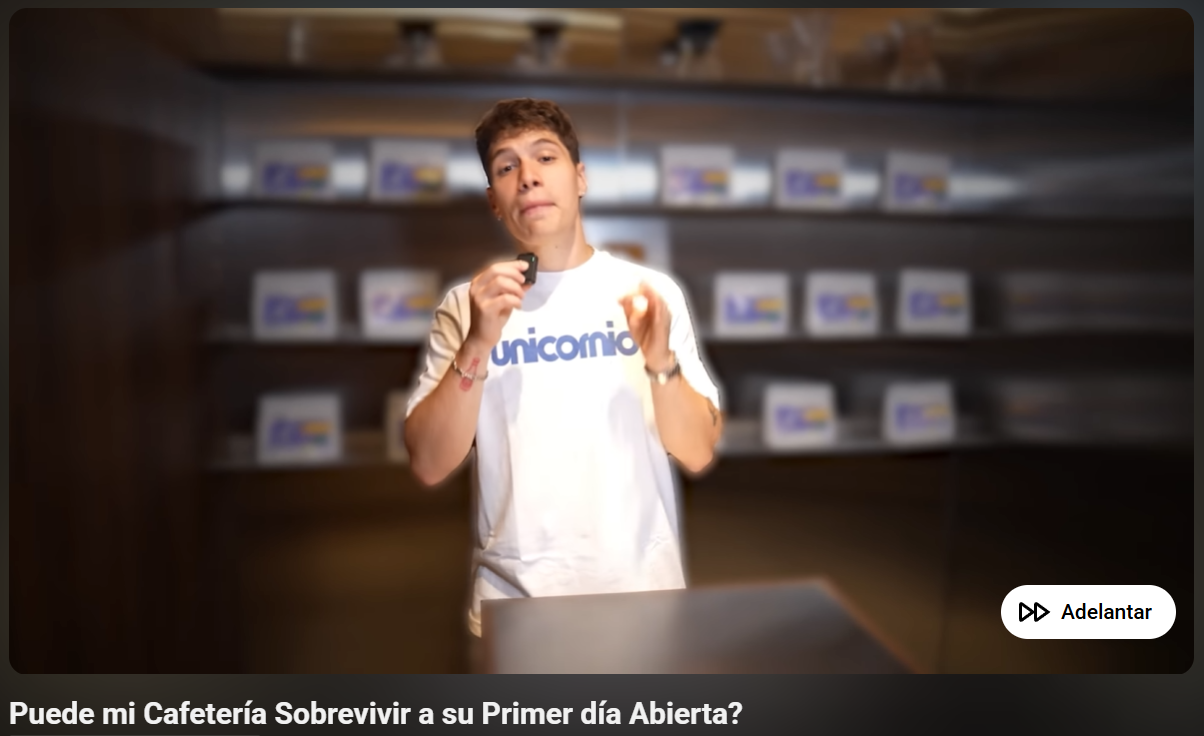 Unicornio en Cafetería