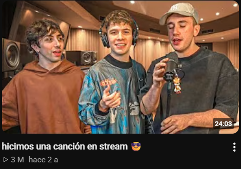 Hicimos una canción en stream