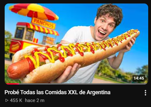 Probé Todas las Comidas XXL de Argentina